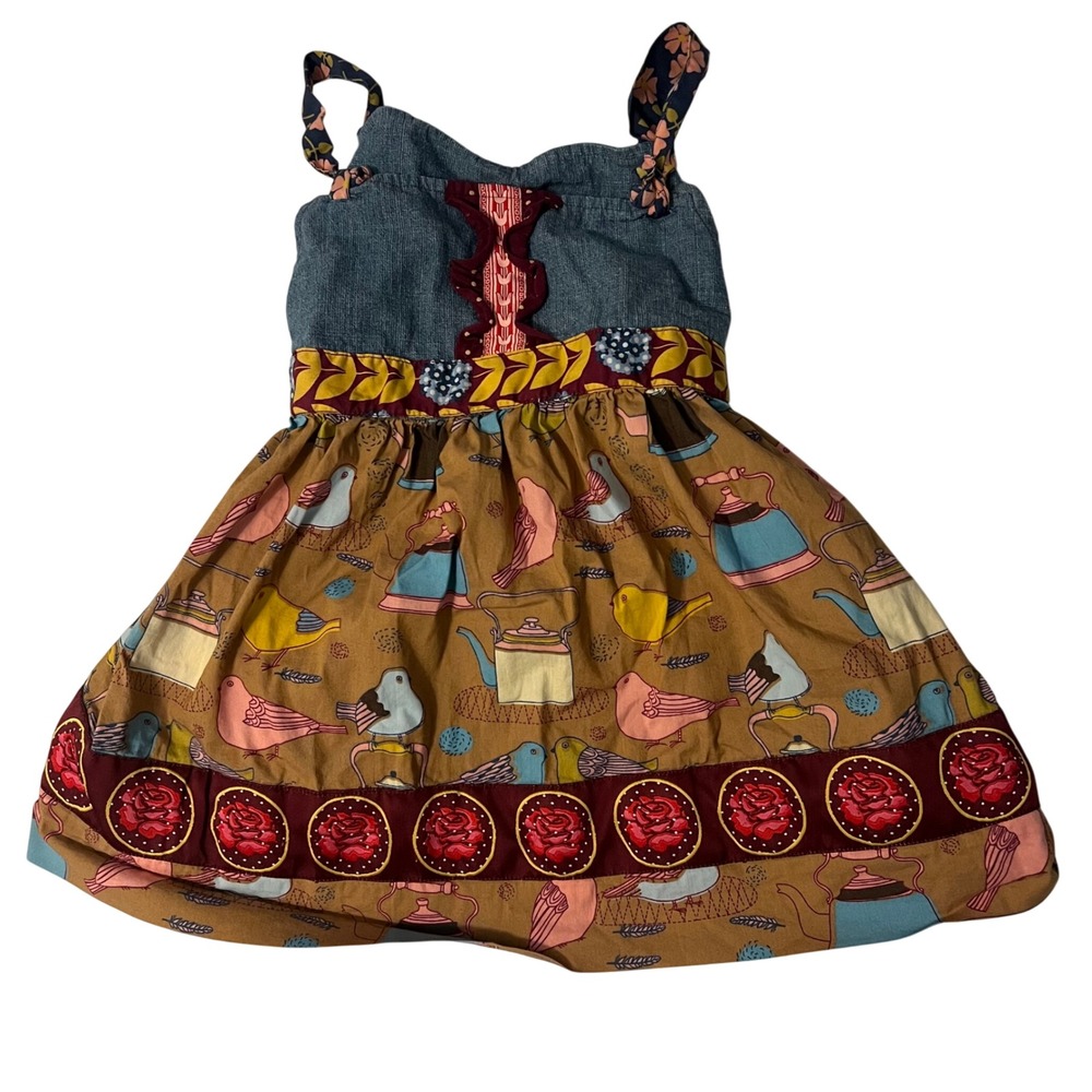 Matilda Jane Paint By Numbers Soze 8 Top Turtle Dove Top Bird Teapot Knot Girls